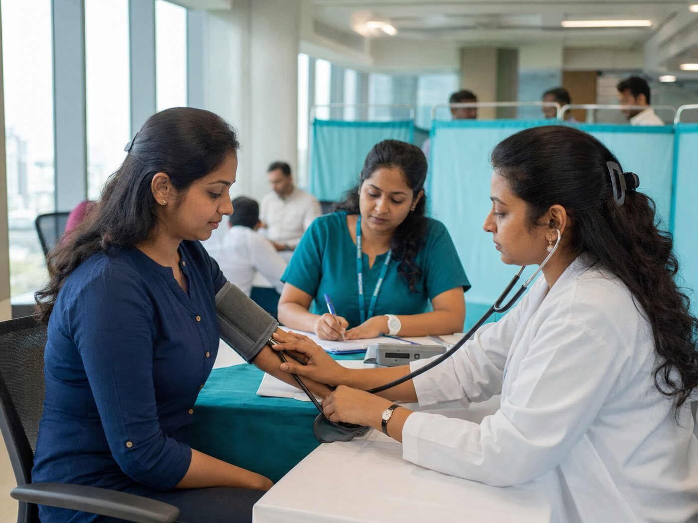 Representative corporate health check-up camp